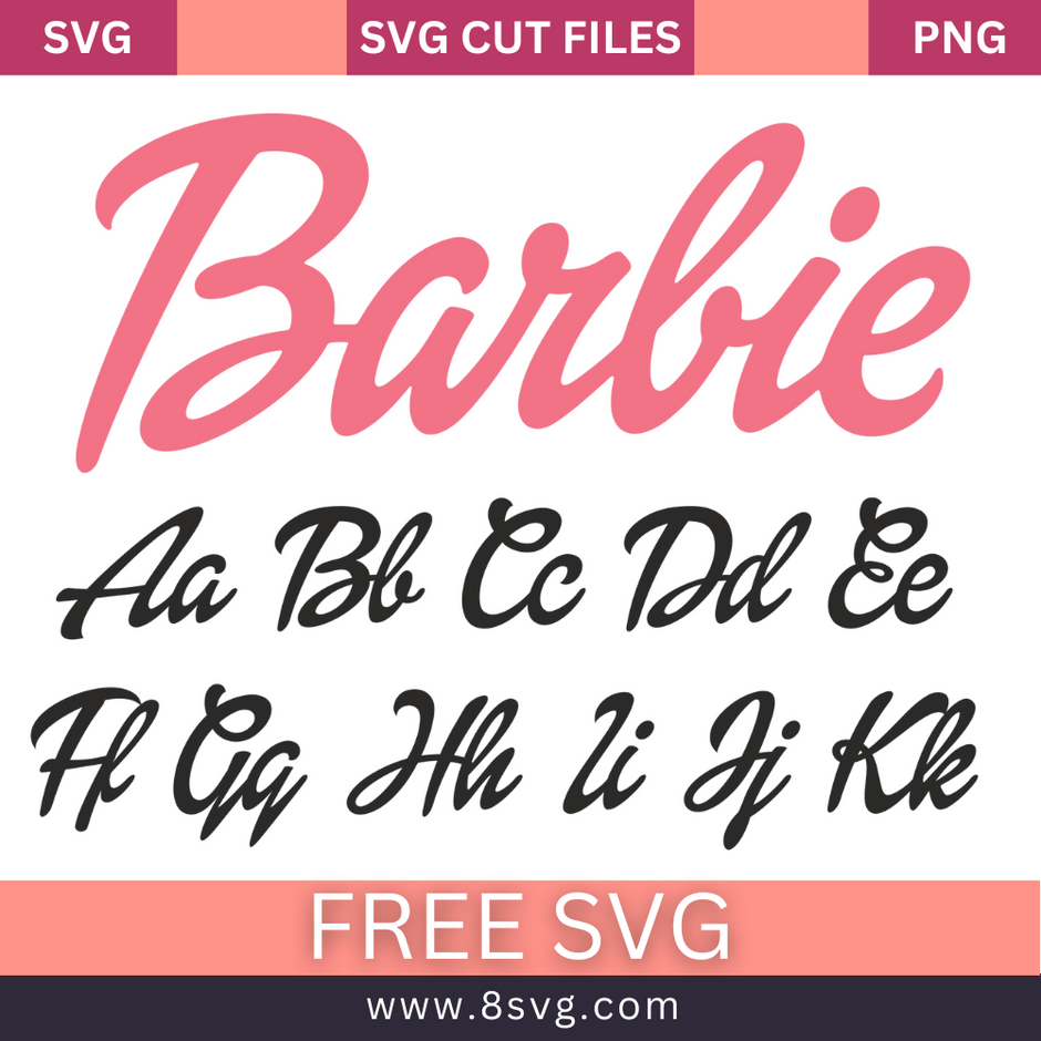 Barbie Svg Free file Download For Cricut & Silhouette – RNOSA LTD | 8SVG