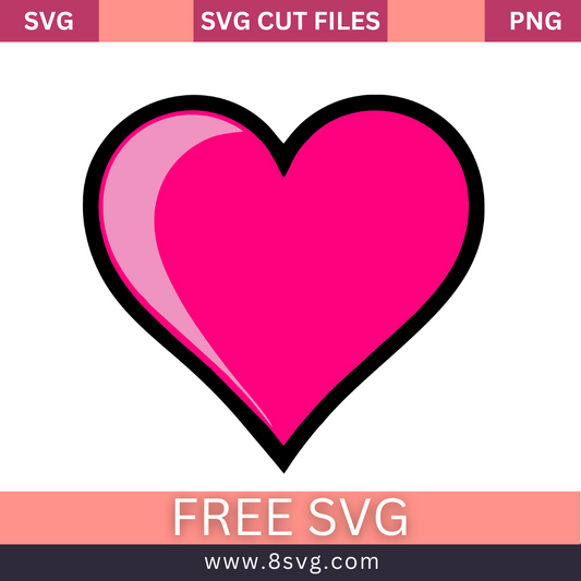 Barbie Heart SVG Free Layered for Cricut and Silhouette- 8SVG