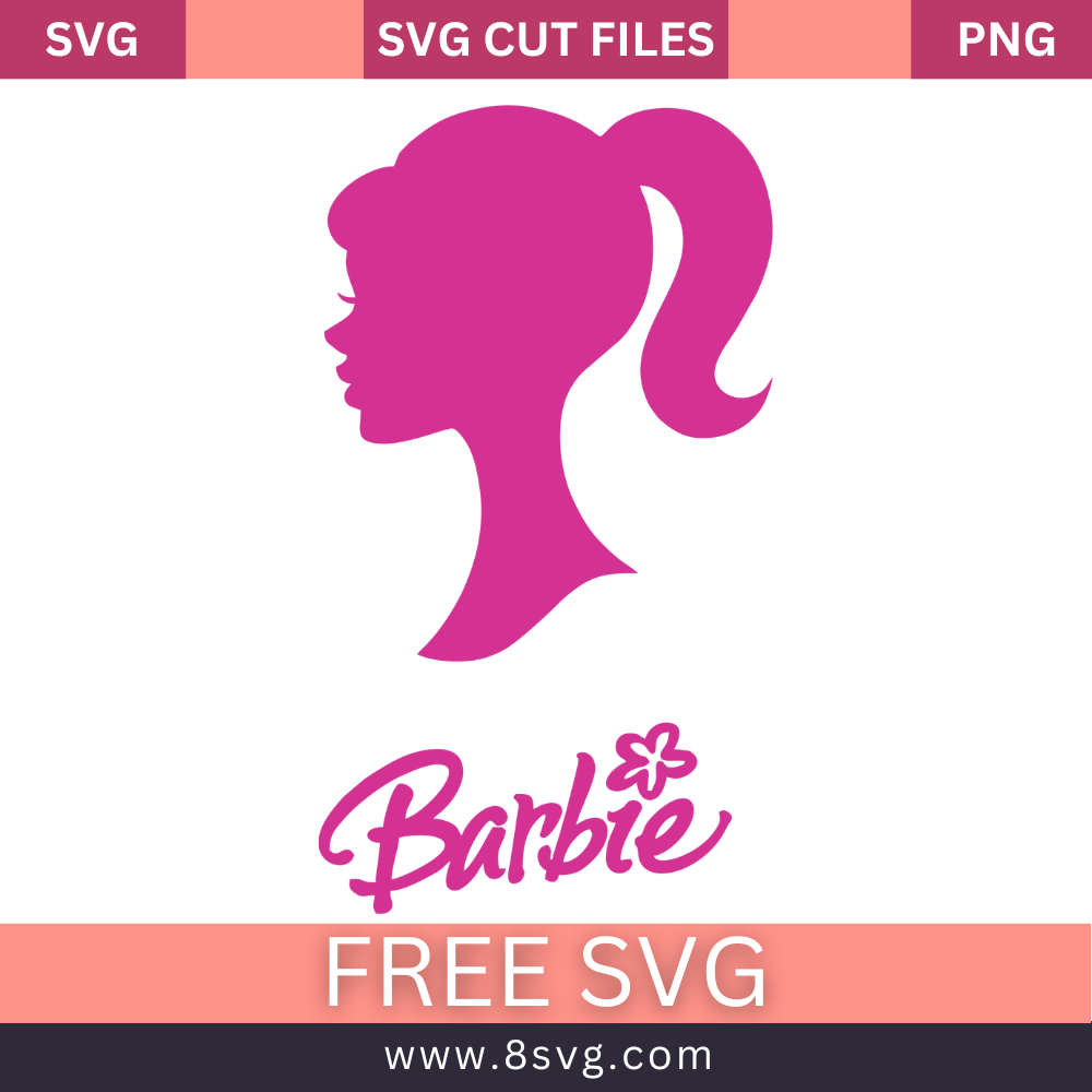 Barbie Logo SVG Free File Cut for Cricut and Silhouette- 8SVG