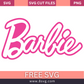 Barbie Logo SVG Free for Cricut - Download Now and Craft Away!- 8SVG