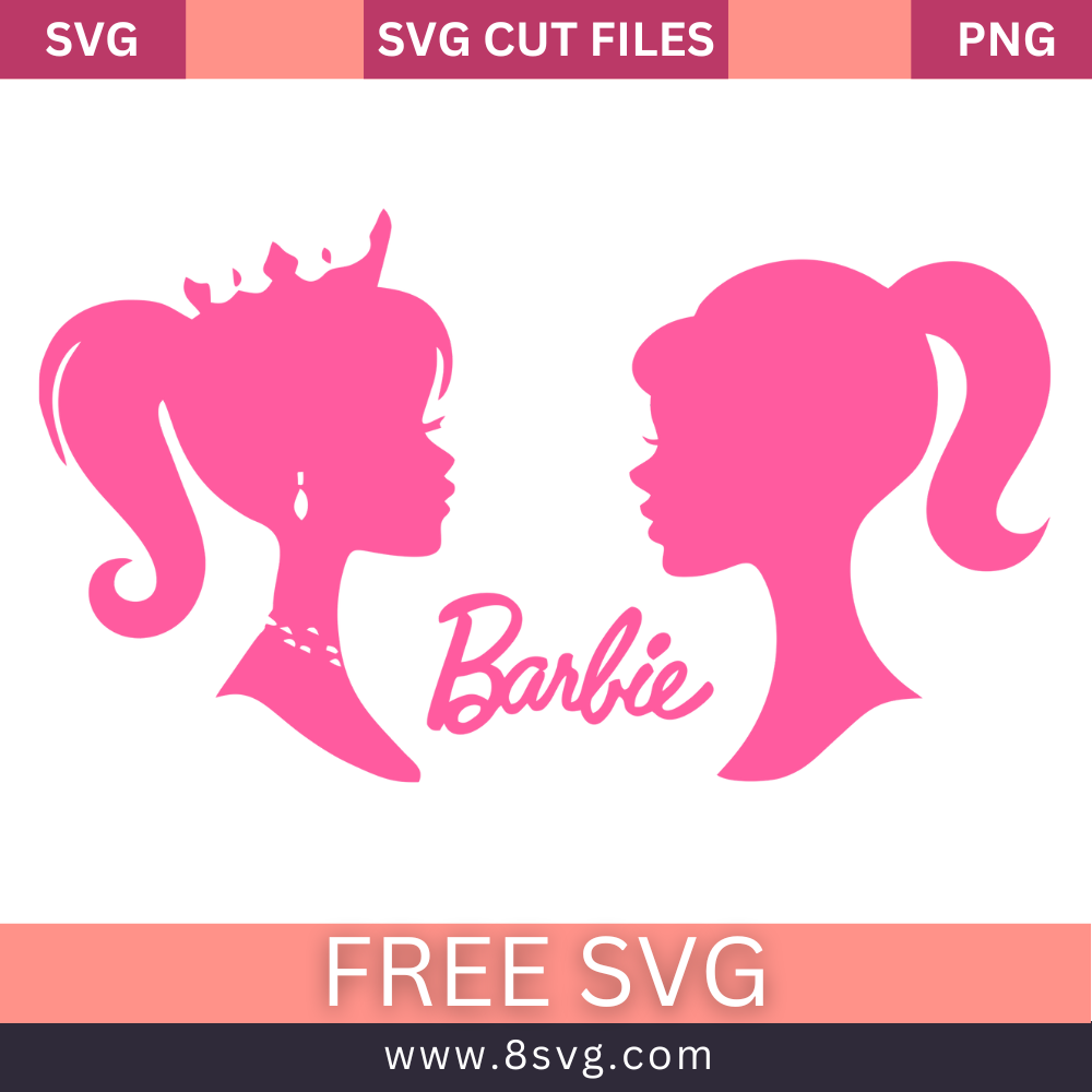 Barbie SVG Free Cut File for Cricut and Silhouette- 8SVG