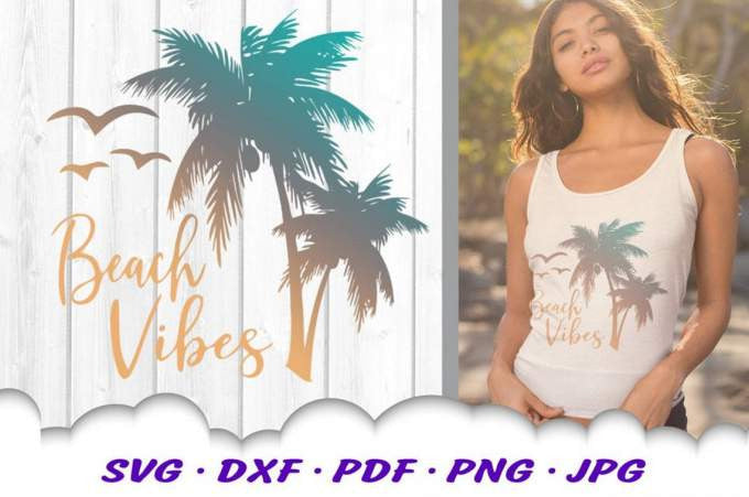 Beach Vibes Summer Turtle SVG Bundle- 8SVG