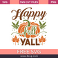 Happy Fall Yall Svg Free Cut File For Cricut- 8SVG