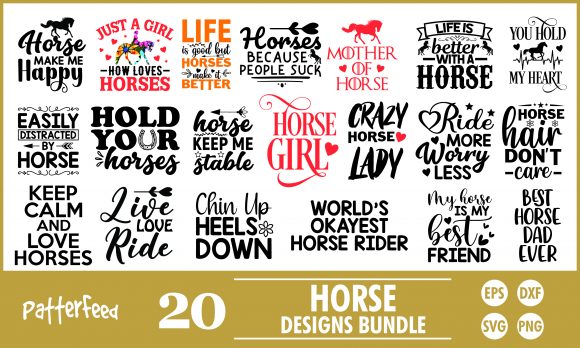 45+ Horse SVG Bundle- 8SVG