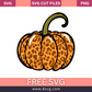 Leopard Pumpkin Svg Free Cut File For Cricut- 8SVG
