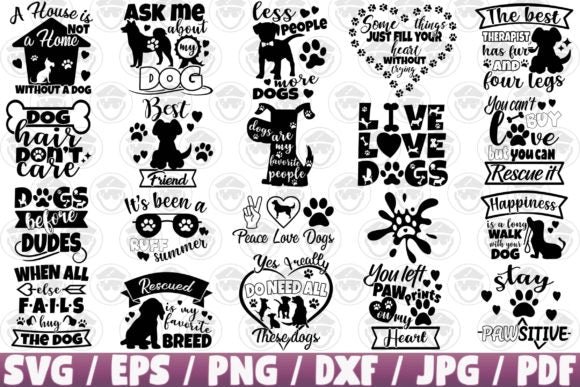 +29 Dog Lover Svg Bundle Files- 8SVG