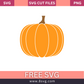 Pumpkin Svg Free Cut File For Cricut or Silhouette Fall- 8SVG