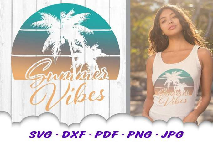 Beach Vibes Summer Turtle SVG Bundle- 8SVG