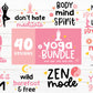 40 yoga svg bundle- 8SVG