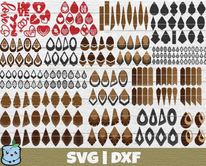 Huge Earring SVG Bundle- 8SVG
