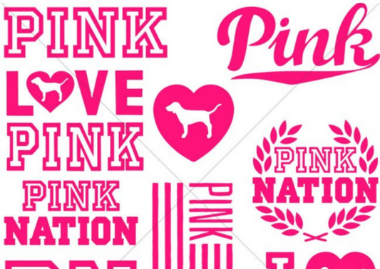 Love Pink Svg Bundle Cut Files For Cricut- 8SVG